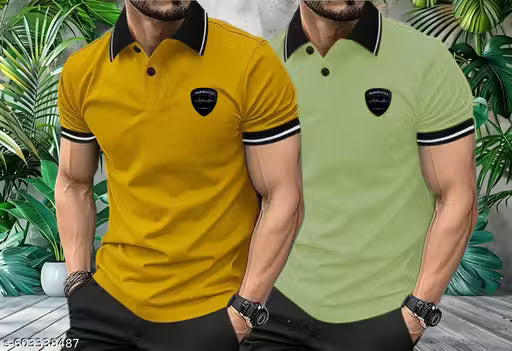 Men’s Stylish Gym Polo T-Shirts – Comfortable & Breathable