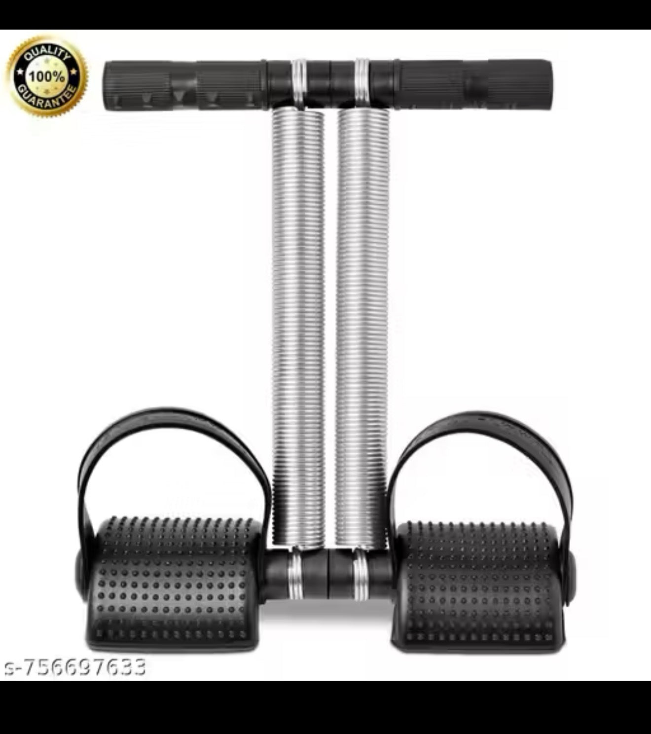 6-in-1 Home Gym Combo Set – Tummy Trimmer, Push-Up Bars, Hand Gripper, Resistance Tube, Skipping Rope & Ab Roller for Full Body Workout