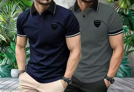 Men’s Stylish Gym Polo T-Shirts – Comfortable & Breathable