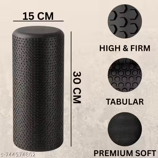 High Density EVA Foam Roller (30cm x 15cm) | Deep Tissue Massage | Muscle Recovery & Yoga Roller